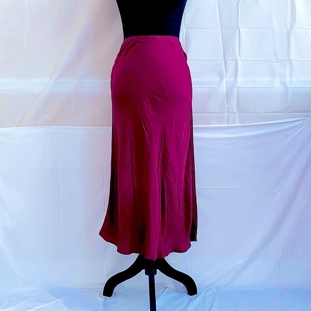 Michael Stars Maxi Skirt Burgundy Size S - Picture 2 of 6